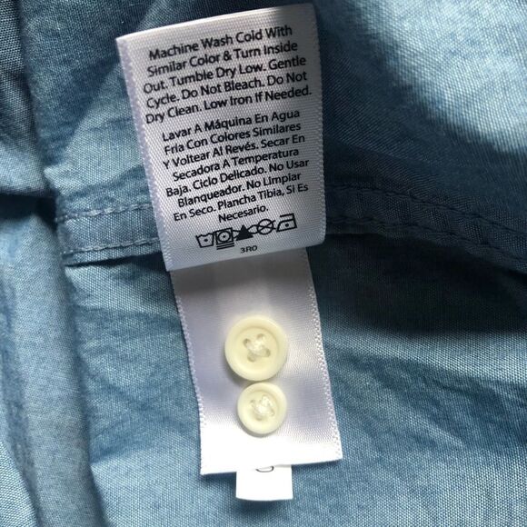 FREE ASSEMBLY DENIM Shirt, Blue Size XL - Picture 5 of 5